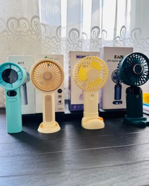 🌬️ Şarj Edilebilir Standlı Mini El Fanı & Masaüstü Vantilatör