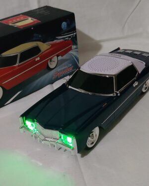 Nostaljik Işıklı Araba Figürlü Kablosuz Bluetooth Hoparlör – Lacivert